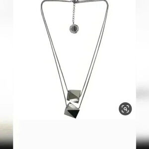 Stella  McCartney silver geometric necklace